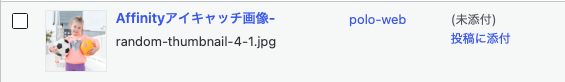 非公開: 画像のアップロード時、メディアライブラリでどのように表示されるのか(fanction.phpに入れた場合)
